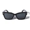 Off-white Off White Oeri110 Cincinnati 1007 Black Dark Grey Glasses In Nero