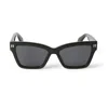 Off-white Oeri110 Cincinnati 1007 Black Sunglasses In 1007 Black