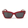 Off-white Oeri110 Cincinnati 2807 Burgundy Sunglasses In 2807 Burgundy