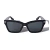 Off-white Off White Oeri110 Cincinnati 1007 Black Dark Grey Glasses In Black