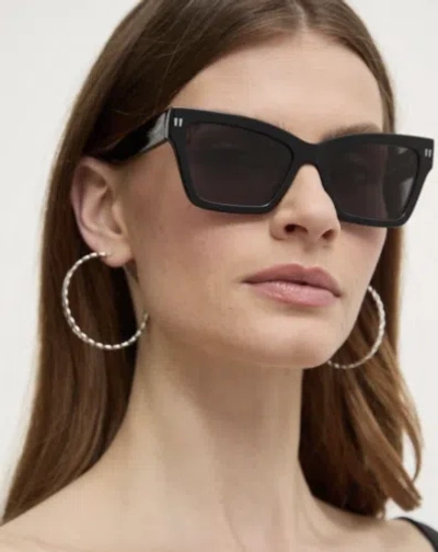 Pre-owned Off-white Oeri110s24pla0011007 Cincinnati Black Sunglasses In Gray