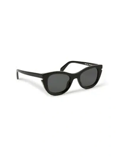 Pre-owned Off-white Oeri112s24pla0011007 Boulder Black Sunglasses In Gray