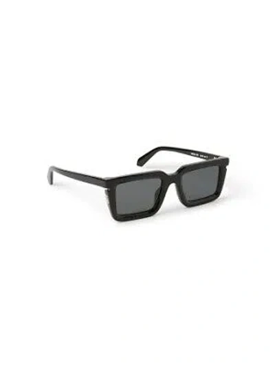 Pre-owned Off-white Oeri113s24pla0011007 Tucson Black Sunglasses In Gray