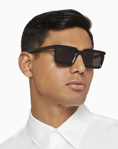 Pre-owned Off-white Oeri113s24pla0011007 Tucson Black Sunglasses In Gray