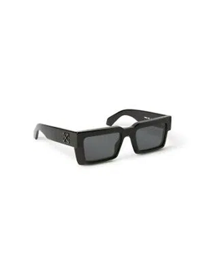 Pre-owned Off-white Oeri114s24pla0011007 Moberly Black Sunglasses In Gray