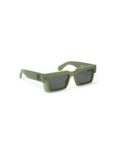 Pre-owned Off-white Oeri114s24pla0015707 Moberly Olive Sunglasses In Gray