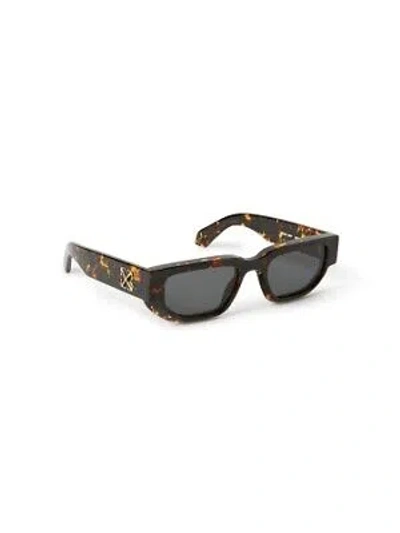 Pre-owned Off-white Oeri115s24pla0016007 Greeley Havana Sunglasses In Gray