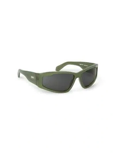 Pre-owned Off-white Oeri118s24pla0015707 Kimball Olive Green Dark Grey Sunglasses In Gray