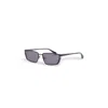 Off-white Men's Richfield Metal Rectangle Sunglasses In 1007 Black