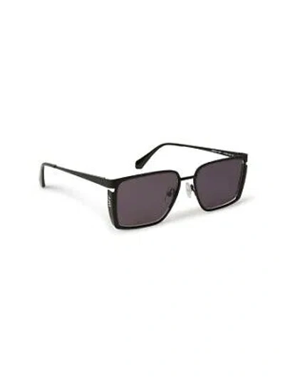 Pre-owned Off-white Oeri121s24met0011007 Yoder Black Sunglasses In Gray
