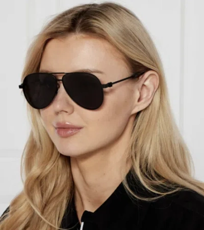 Pre-owned Off-white Oeri122s24met0011007 Ruston L Black Dark Grey Sunglasses