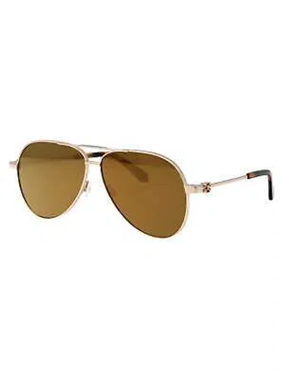 Pre-owned Off-white Oeri122s24met0017676 Ruston L Gold Gold Mirror Sunglasses In Ruston L Gold  Gold  Mirror