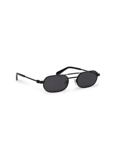 Pre-owned Off-white Oeri123s24met0011007 Vaiden Black Sunglasses In Gray