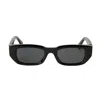 Off-white Oeri124 Fillmore 1007 Black Dark Grey Sunglasses In 1007 Black Dark Grey