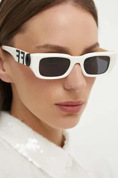 Pre-owned Off-white Oeri124s24pla0010107 Fillmore White Sunglasses