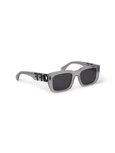 Pre-owned Off-white Oeri125s24pla0010907 Hays Grey Sunglasses In Gray