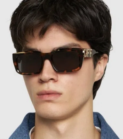 Pre-owned Off-white Oeri125s24pla0016007 Hays Havana Sunglasses
