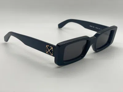 Pre-owned Off-white Oeri127 1055 Black Sunglasses 50-20-150mm In Gray
