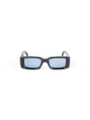 Off-white Oeri127 Arthur Sunglasses Sunglasses In Black Light Blue