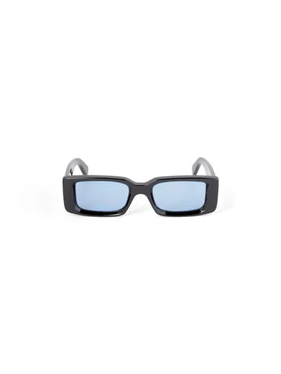Off-white Oeri127 Arthur Sunglasses Sunglasses In Black Light Blue