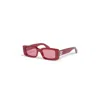 Off-white Arthur Sunglasses In 2828 Burgundy