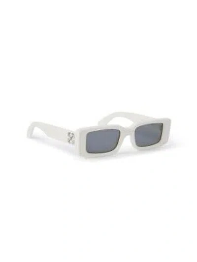 Pre-owned Off-white Oeri127s24pla0010107 Arthur White Sunglasses In Gray