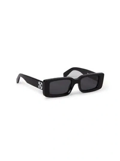 Pre-owned Off-white Oeri127s24pla0011007 Arthur Black Sunglasses In Gray