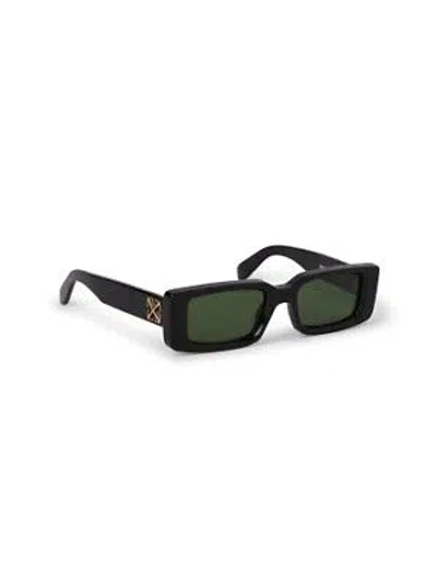 Pre-owned Off-white Oeri127s24pla0011055 Arthur Black Sunglasses In Green