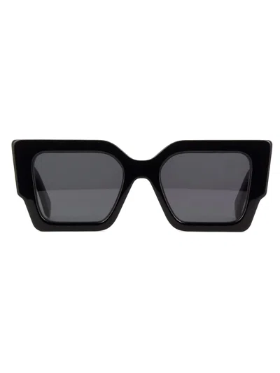 Off-white Black Silverstone Sunglasses In Black Dark Grey