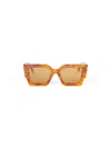 Off-white Oeri128 Catalina Sunglasses Sunglasses In Light Havana Camel