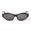 Off-white Off White Oeri13h Kent 1007 Black Dark Grey Sunglasses In Nero