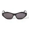 Off-white Off White Oeri13h Kent 1007 Black Dark Grey Sunglasses In Black