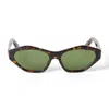 Off-white Brown & Black Hilo Sunglasses In Brown