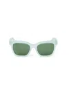 Off-white Oeri143 Lincoln Sunglasses Eyewear In Sage Dark Grey