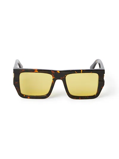Off-white Oeri149 Chester Sunglasses Eyewear In Havana Camel