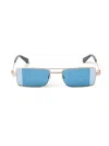 Off-white Oeri14a Cortez Sunglasses Eyewear In Gold Blue
