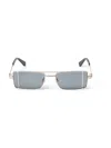 Off-white Oeri14a Cortez Sunglasses Eyewear In Gold Dark Grey