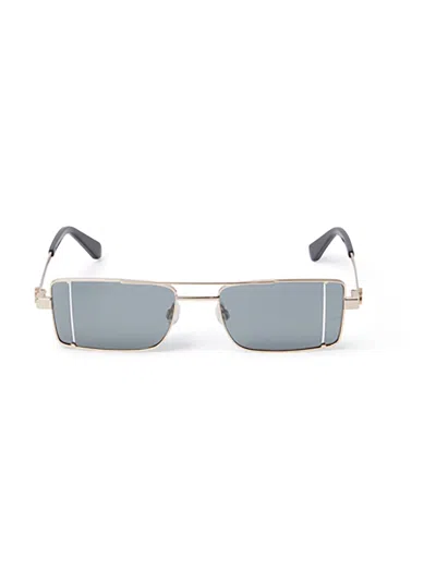 Off-white Oeri14a Cortez Sunglasses Eyewear In Gold Dark Grey