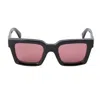 Off-white Off White Oeri14c Clip On 1025 Black Red Glasses In Black
