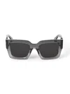Off-white Oeri14d Mystic Sunglasses Eyewear In Grey Dark Grey