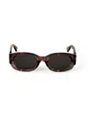 Off-white Oeri14e Palmer Sunglasses Eyewear In Havana Green