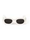 Off-white Oeri14e Palmer Sunglasses Eyewear In White Dark Grey
