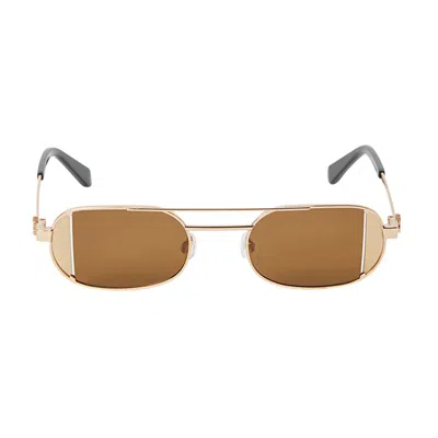 Off-white Oeri14h Lynn Sunglasses In Brown
