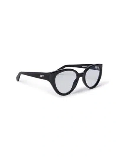 Pre-owned Off-white Oerj062s24pla0011000 Style 62 Black Eyeglasses In Clear Lens
