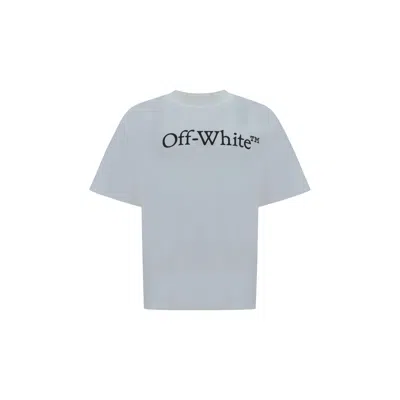 Off-white Big Bookish Skate T-shirt In Gray