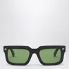 Off-white Clip-on Square Sunglasses In Black