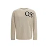 Off-white Bookish Shared Sweater In Neutral