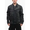 Off-white For Ever Denim Skate Jacket With Decorative Zips In Black