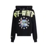 Off-white Fresco Star Over Hoodie In Black