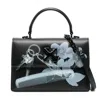 Off-white Jitney X-ray Print Leather Bag In Black